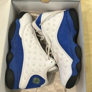 Men’s Air Jordan 13 Retro White/Hyper Royal—Black